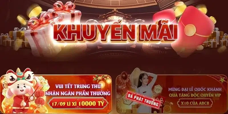 Những khuyến mãi ABC8 vô cùng hấp dẫn dành cho các bet thủ